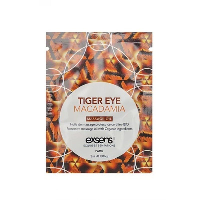 Olejek do seks masażu Tiger Eye Macadamia (3 ml x 10 szt.)