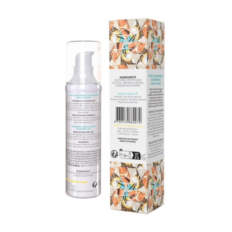 Rozgrzewający olejek do masażu erotycznego Pina Colada  50 ml