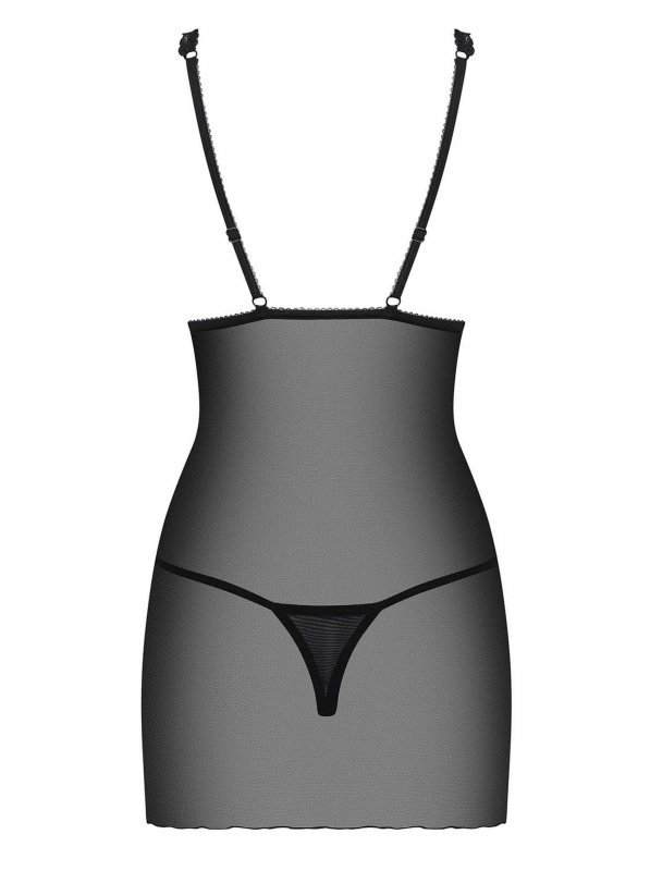 Obsessive Lucita koszulka i stringi czarna  S/M