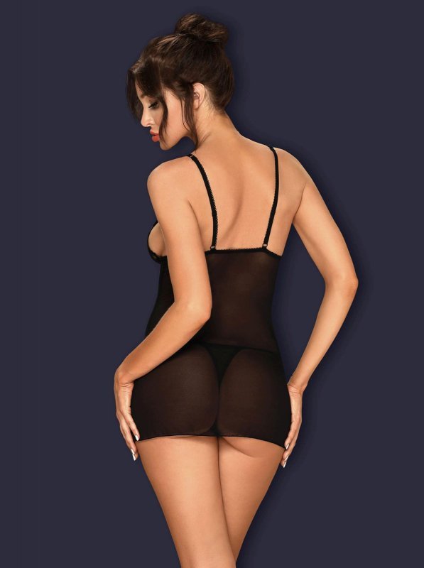 Obsessive Lucita koszulka i stringi czarna L/XL