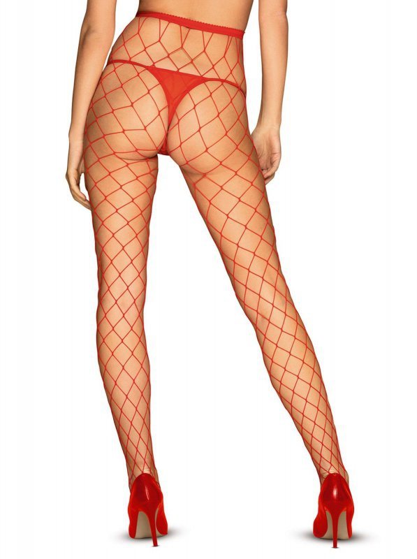 Obsessive S812 rajstopy czerwone  S/M/L