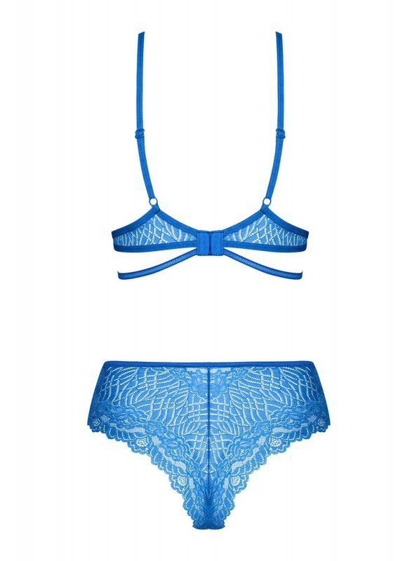 Obsessive Bluellia komplet 2-częściowy niebieski L/XL