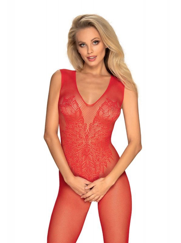 Obsessive Bodystocking N112 czerwone  S/M/L