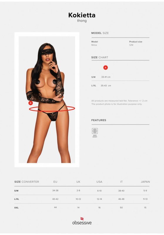 Obsessive Kokietta stringi L/XL