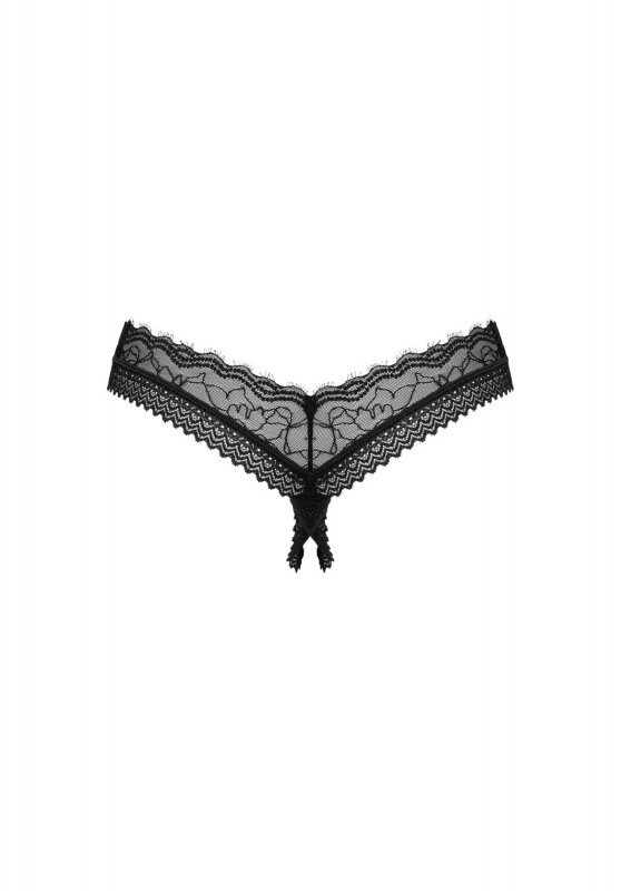 Obsessive Medilla stringi otwarte z dziurką M/L