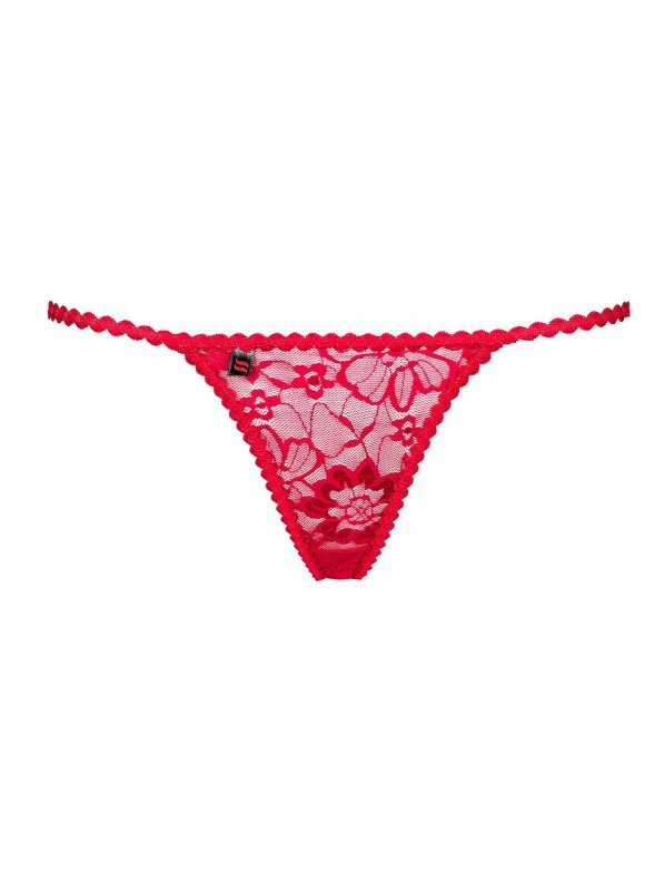 Obsessive Hetea stringi czerwone L/XL