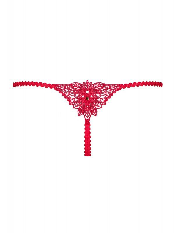 Obsessive Hetea stringi czerwone L/XL