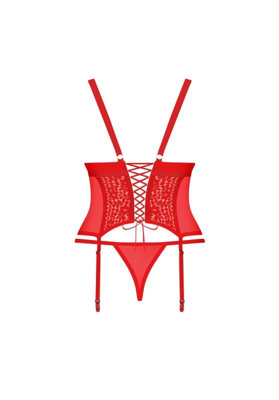 Obsessive Blossmina gorset i stringi  4XL/5XL
