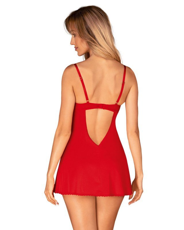 Ingridia kusząca czerwona koszulka i stringi XL/2XL