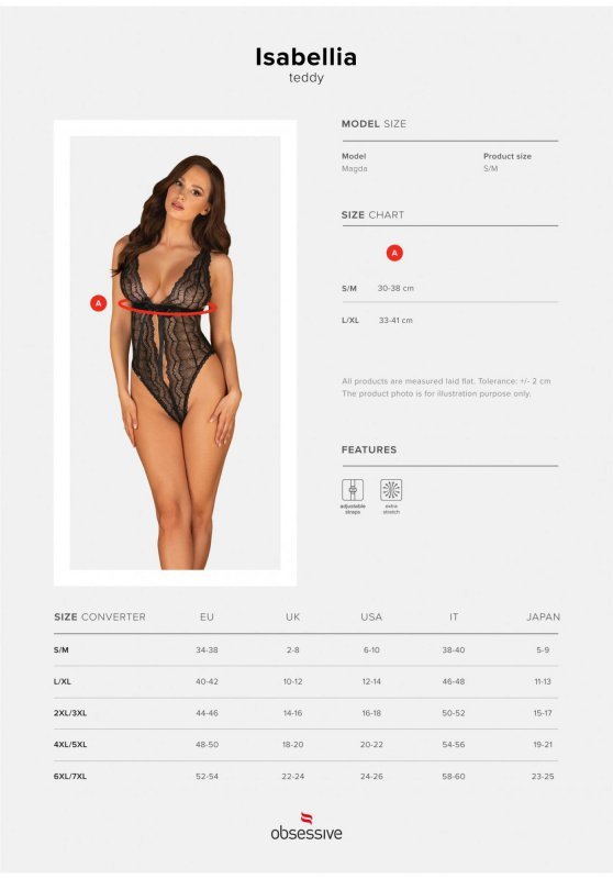 Obsessive Bielizna-Isabellia body L/XL