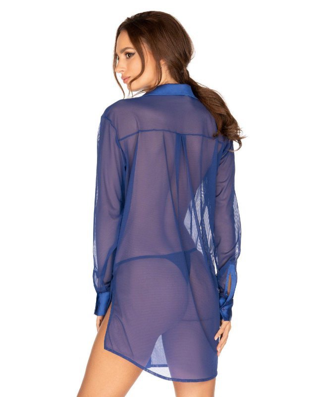 Obsessive koszulka nocna Stellya babydoll niebieska   XS/S