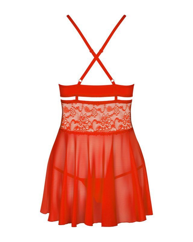 Obsessive koszulka nocna 838-BAB-3 babydoll i stringi  S/M