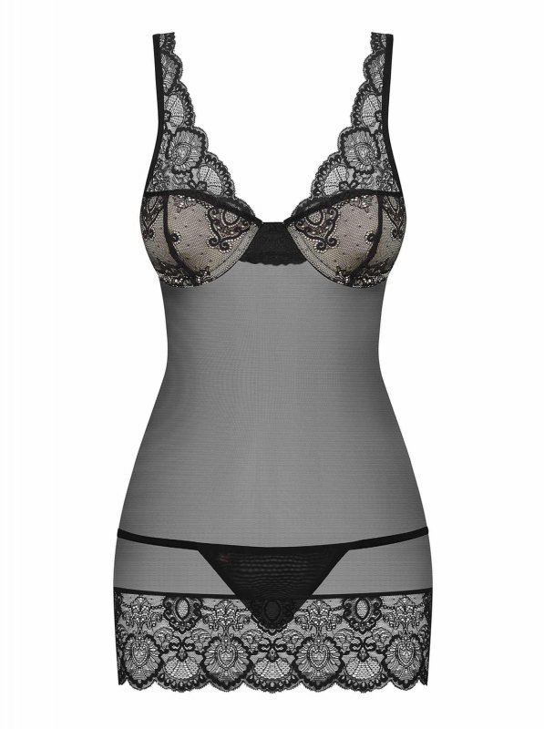 Obsessive 853-CHE-1 koszulka i stringi  S/M