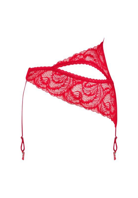 Obsessive Atenica pas do pończoch czerwony M/L