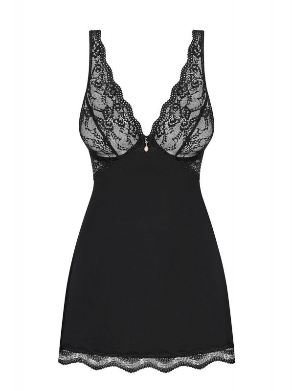 Obsessive Luvae babydoll i stringi czarna    M/L