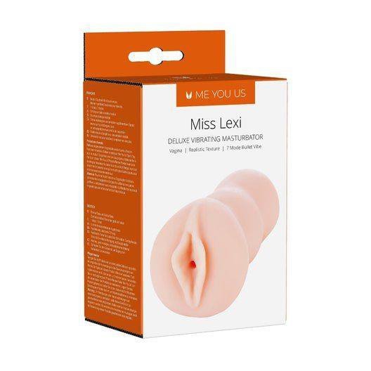 Masturbator Me You Us Miss Lexi Deluxe vibrating realistic masturbator flesh