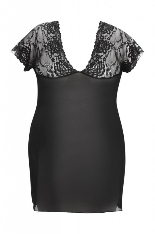 Marina black chemise L+ ( czarna halka )