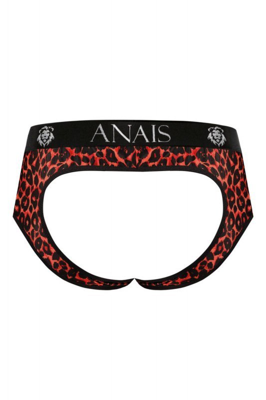 Sexy bokserki męskie w czerwoną panterkę jockstrapy Tribal jock bikini XXL