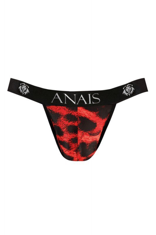 Męskie jockstrapy majtki czerwona panterka Savage jock strap XXL