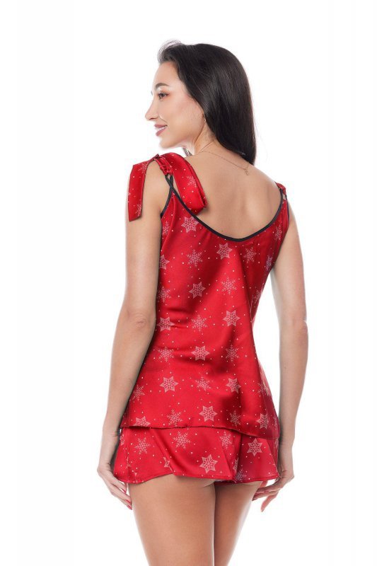 Damska piżama z reniferem Aster Set X-mas czerwona S/M