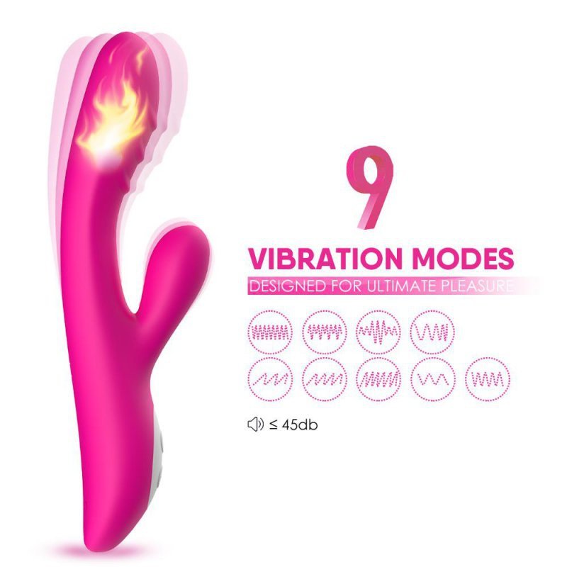 Wibrator sex stymulator króliczek z funkcją grzania