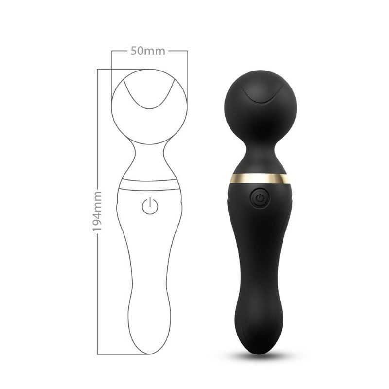 Wibrujący sex masażer różdżka wand czarny