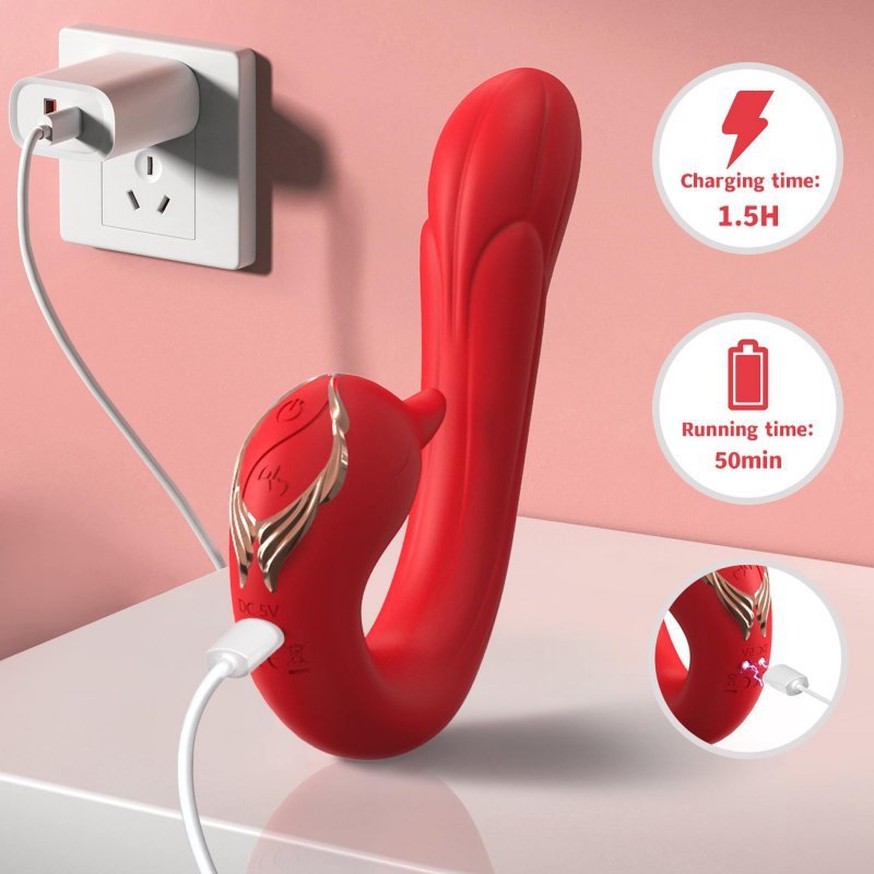 Elegancki wibrator łabędź masażer stymulator łechtaczki