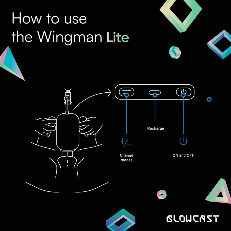 Automatyczny masturbator z uchwytem na smartfon Blowcast Wingman Lite