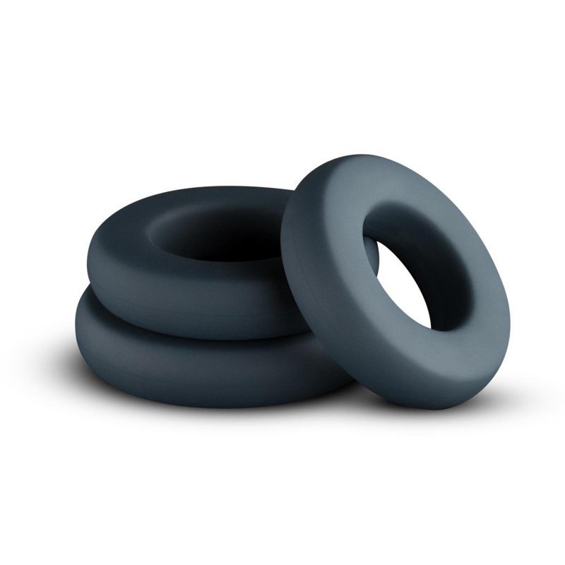 3x pierścień na penisa zestaw Boners Large Cock Ring Set