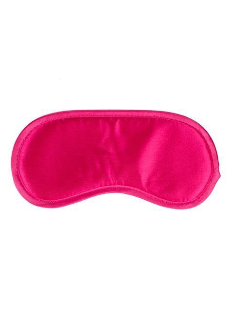 Satynowa sexy maska na oczy różowa