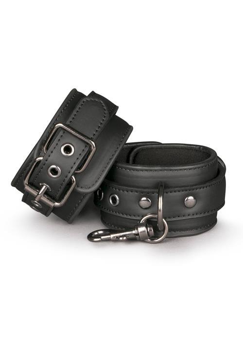 Kajdanki Black Leather Handcuffs