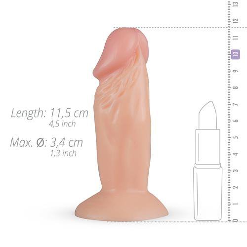 Realistyczne dildo jak prawdziwy penis na przyssawce 11 cm