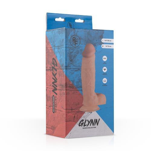 Realistyczne żylaste dildo z jądrami na przyssawce 25 cm