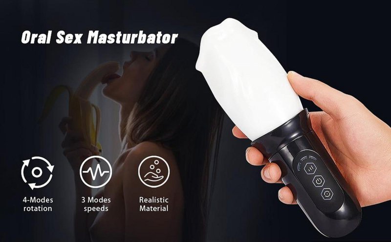 Head rotating stimulating masturbator