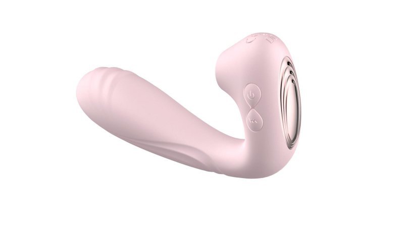 Wearable sucking vibrator