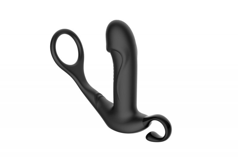 Posuwisty korek analny męski z pierścieniem Thrusting anal vibrator