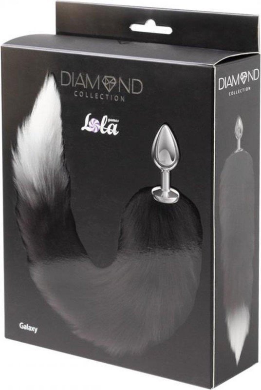 Anal plug diamond galaxy black