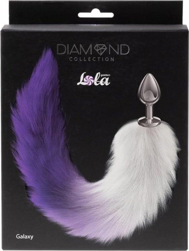 Anal plug diamond galaxy purple