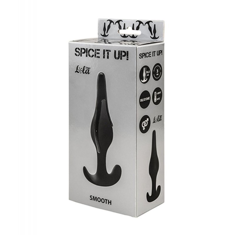 Korek analny z zgrubieniem Spice it up Smooth czarny
