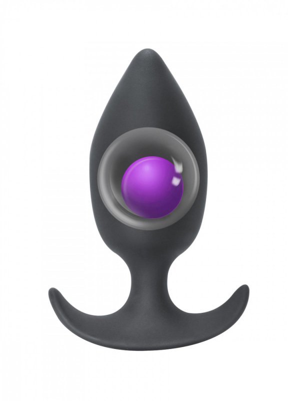 Plug Anal plug with misplaced center of gravity Spice it up Insatiable Dark Grey