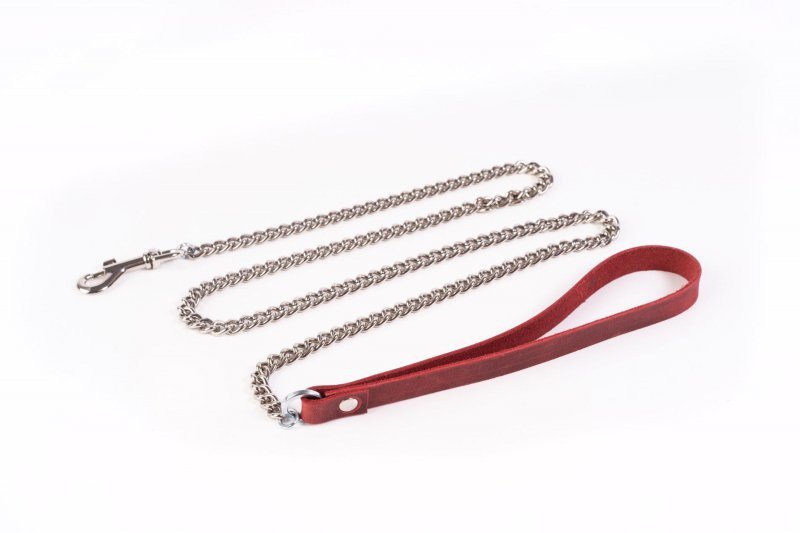 Smycz łańcuch Leash Crazy Horse czerwona