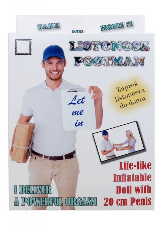 Dmuchana sex lalka listonosz z kutasem dla kobiet prezent