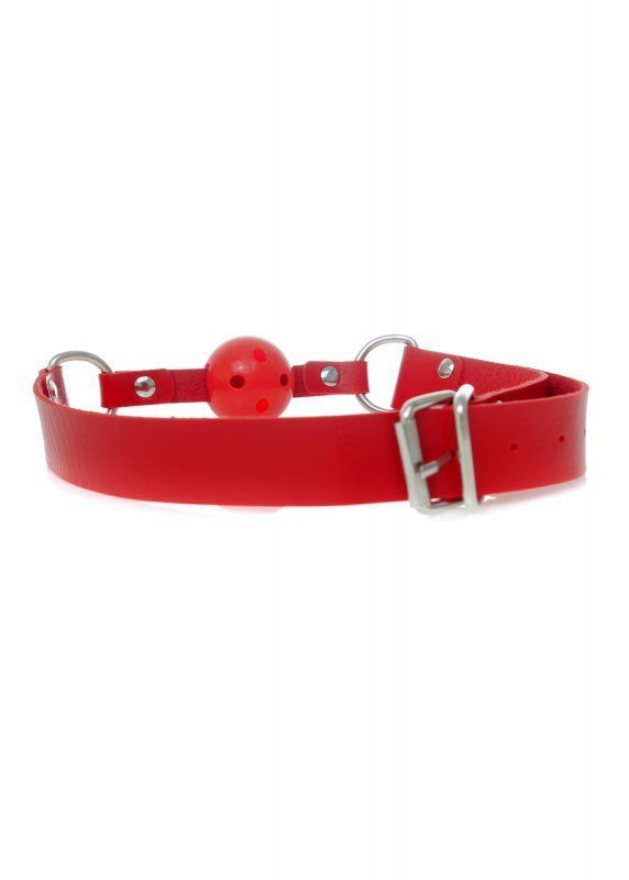 Knebel kulka do ust z dziurkami Ball Gag
