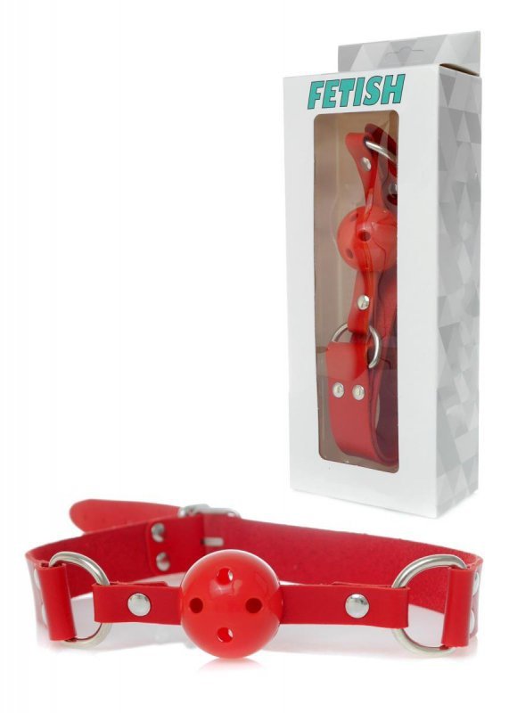 Knebel kulka do ust z dziurkami Ball Gag