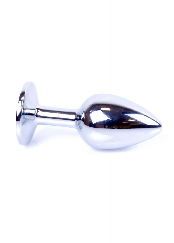 Korek analny z diamentem Jewellery Silver PLUG- Clear