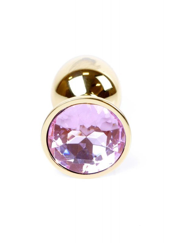 Korek analny z diamentem Jewellery Gold PLUG- Rose