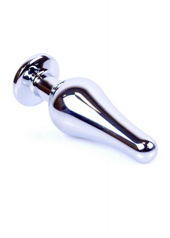 Korek analny z kryształem Jewellery Silver BUTT PLUG- Rose