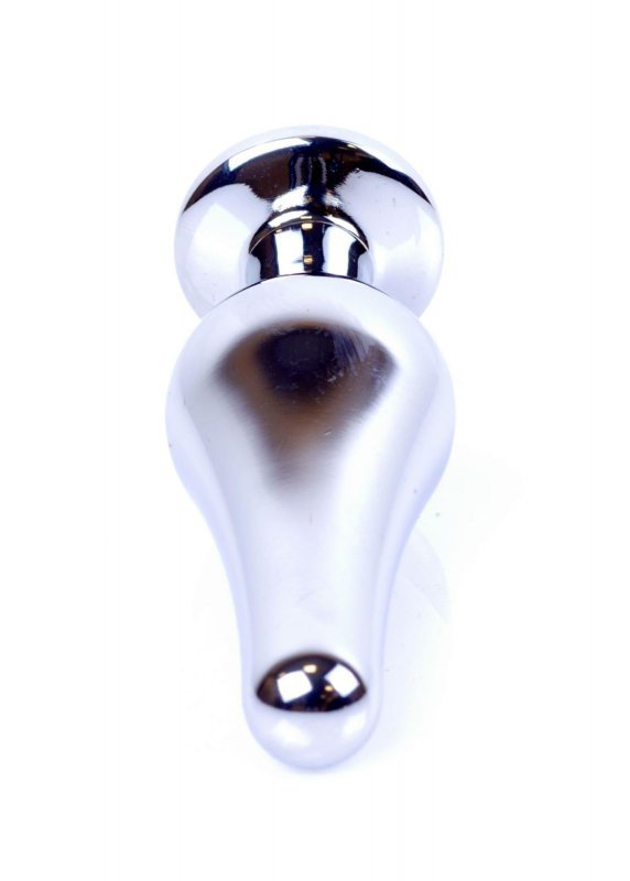 Korek analny z kryształem Jewellery Silver BUTT PLUG- Purple