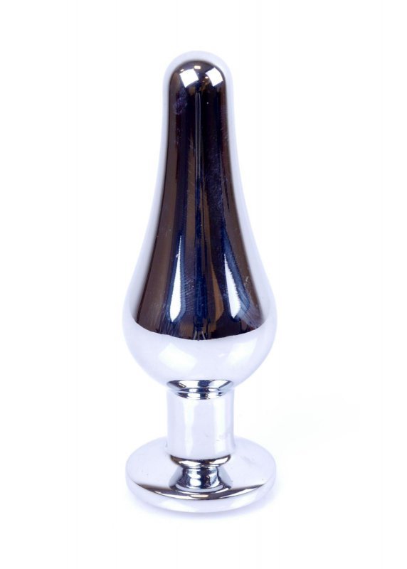 Korek analny z kryształem Jewellery Silver BUTT PLUG- Purple