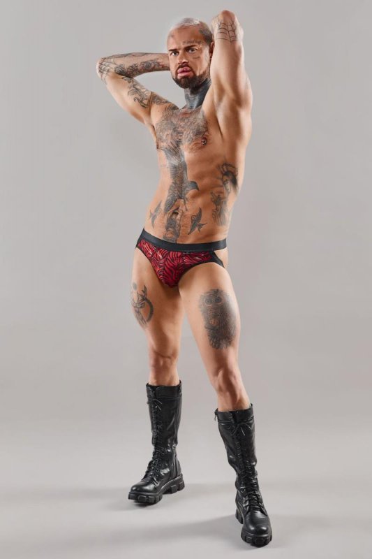 Męskie seksowne majtki jockstraps odkryty tyłek - S